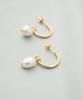 Novice Tokyo Baroque Freshwater Pearl Hoop Pierce (Earrings) Baroque Pearl Hoop Pierce [Silver 925] / Gold
