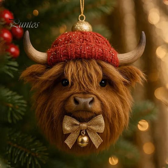 Acorn Ornament Collection Forest Animal Ornaments Acrylic Pine Cone Christmas Owl Tree Decorations Decoration Rustic Nature-Themed Home Decor