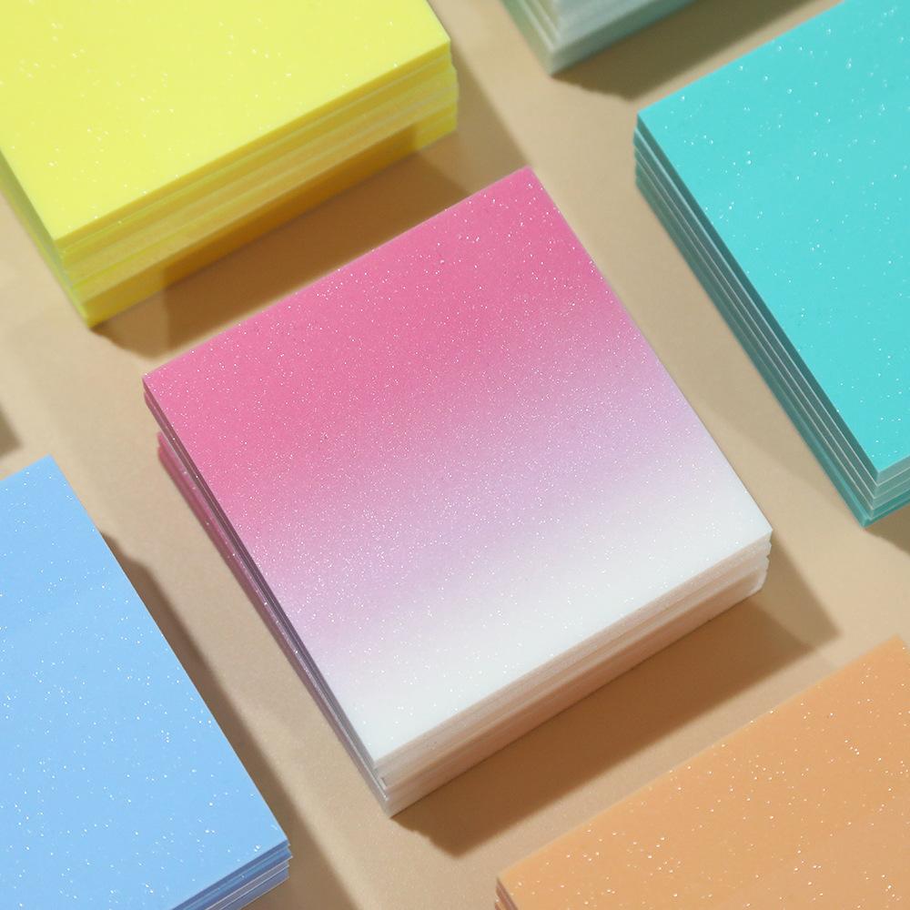 50 fogli Notes adesive per studenti PET traslucido Post-it Blocchetti notes Posit per cancelleria scolastica Adesivi per ufficio