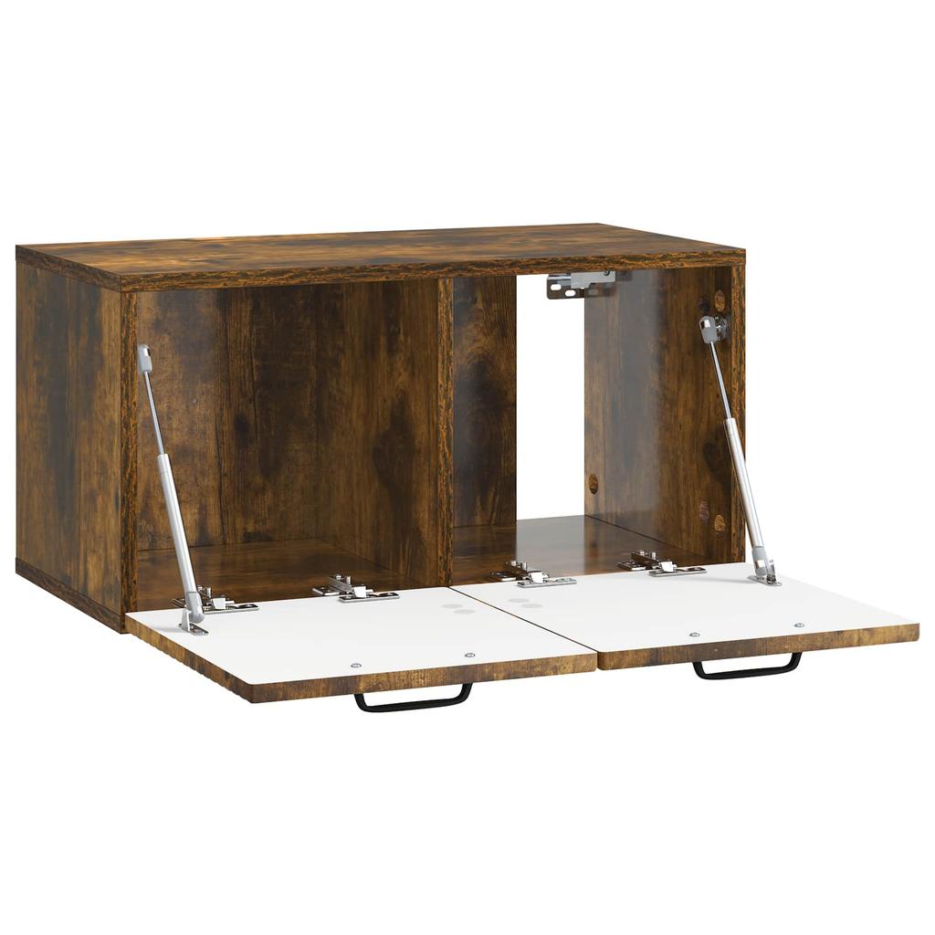 Wall Mounted TV Cabinet Smoked Oak 59.5 x 31 x 30 cm