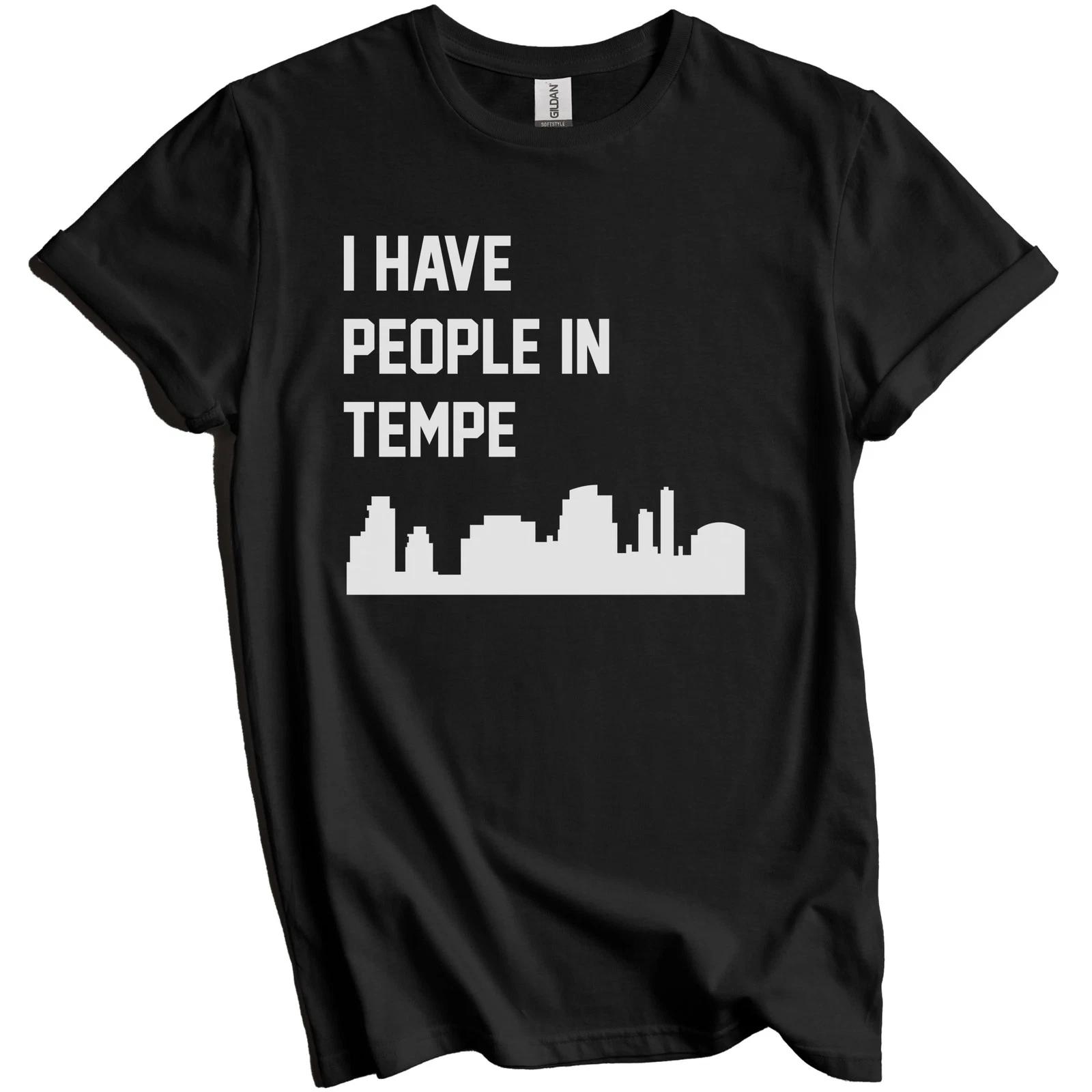 I Have People In Tempe Arizona Skyline T-Shirt L