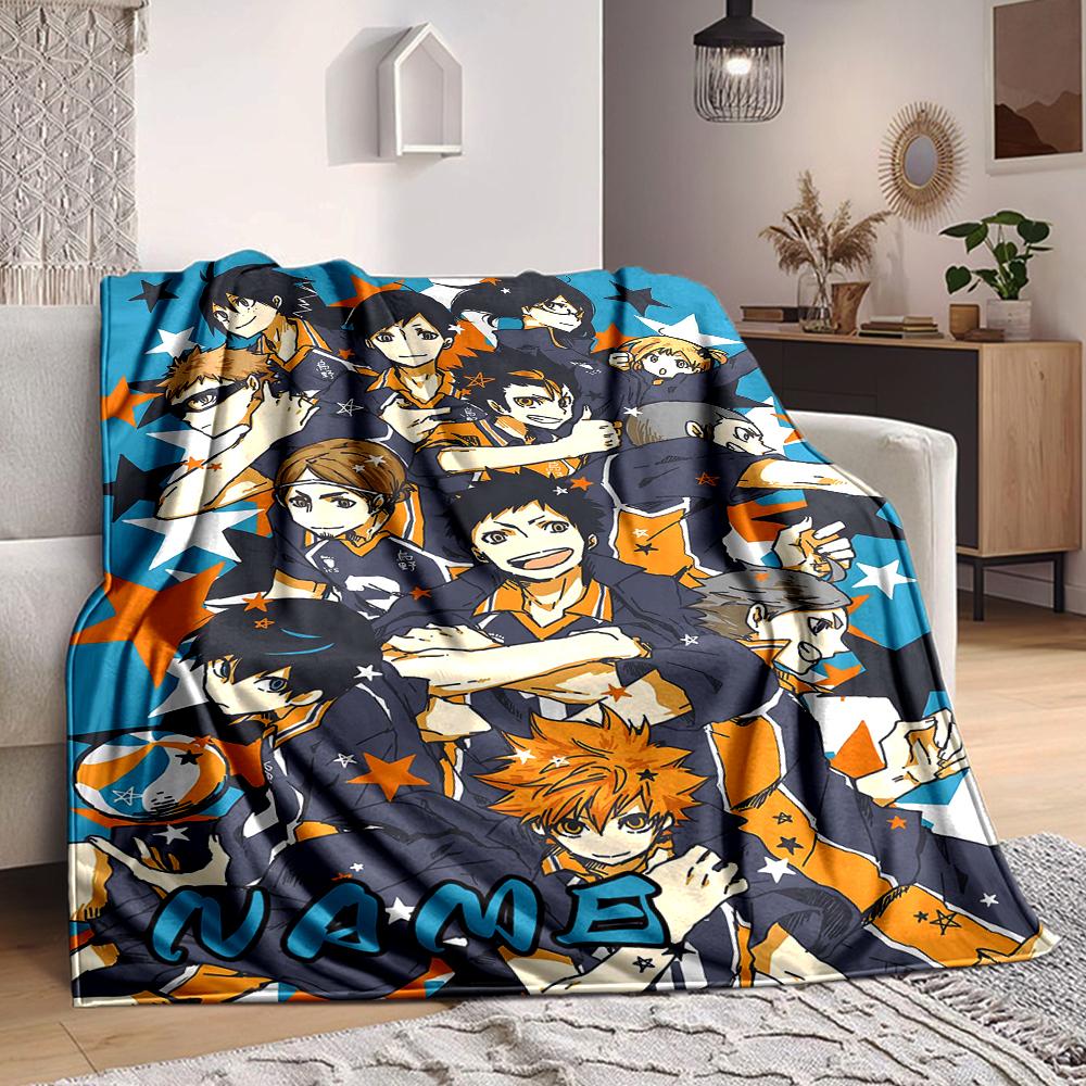 Individuelles 1 Stück Haikyuu!! Teamgeist Decke, Weiche und Bequeme Decke, Lässig Warm, Camping Reise Decke, Geburtstagsgeschenk Q91280