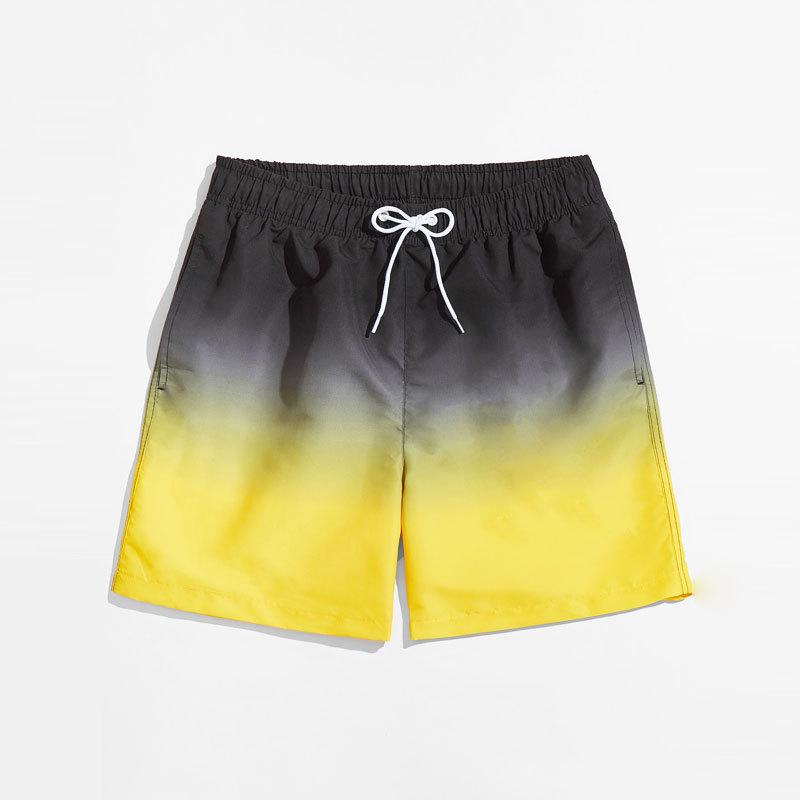 Farbverlauf Schnelltrocknende Herren-Badehose: Weit geschnittene Badeshorts & Boxershorts mit trendigen Prints.