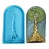 Diy Handmade Products Woman Big Tree Ornament Silicone Mold Scented Gypsum Ornaments Drop Glue Resin Mold for Decoration