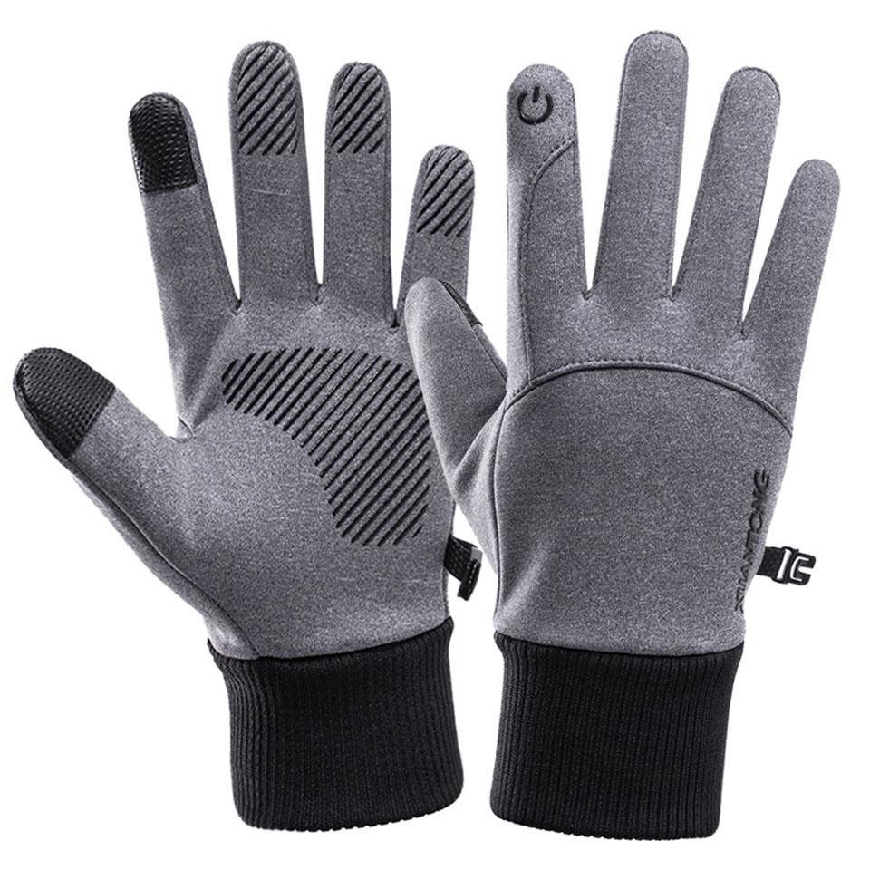 

Getinfit Cycling Gloves Autumn Winter Add Fleece Warmth Anti-Slip Touch Screen Run Mountain Climbing Skiing Waterproof Windproof XL