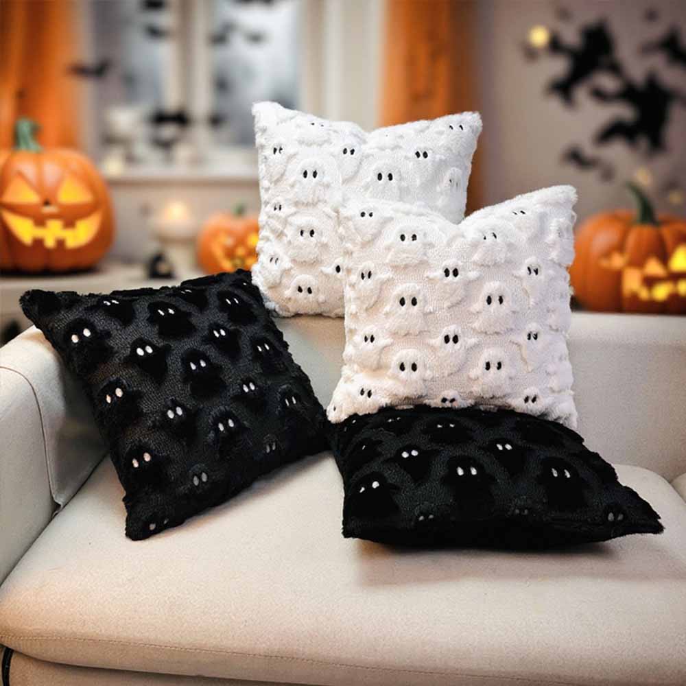 1Pc Halloween Decorations Home Decor Pillowcase Pumpkin Ghost Fall Couch Pillow Covers for Sofa Bedroom Dorm Apartment Farmhous