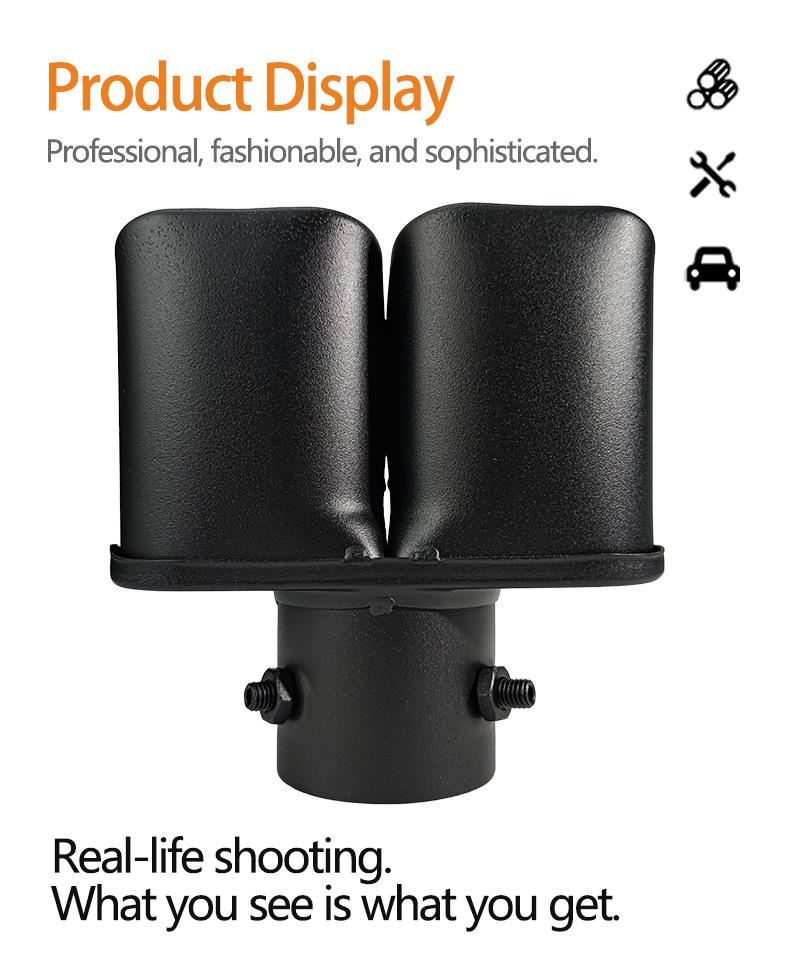 Compatible Car Tailpipe for 2011-2013 Reiz, Jetta, Swift, Odyssey with 5.2-5.8CM Diameter