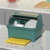 Plastic Tableware Storage Box Sealed Kitchen Storage Rack Dish Drying Rack  For Plates Bowls