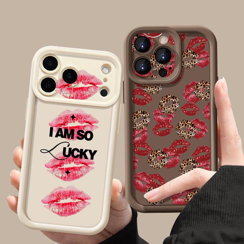 Fashion Lips Heels Print Case For iPhone 17 Pro Max Case iPhone 16 15 14 13 Pro Max 11 17e 16e Shockproof Bumper Soft Silicone Phone Cover Cases