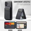 FIERRE SHANN 025 Style For iPhone 16 Case Leather+TPU Detachable Card Slots Phone Cover