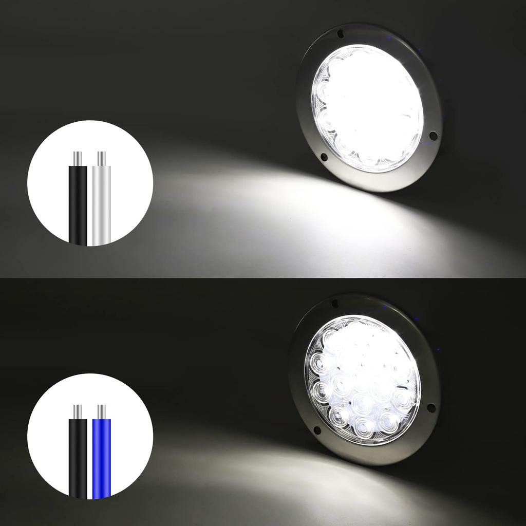 Aoling Truck Tail Lamp LED 24V Round Reverse Lamp Daylight for Trailers Trucks