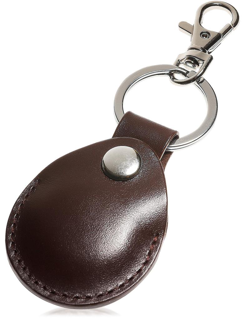 Genuine Italian Leather Case for Full Scratch and Abrasion Loss Keychain Key Ring IKH5 [BLUE SINCERE] AirTag, Protection, Resistant, Prevention,