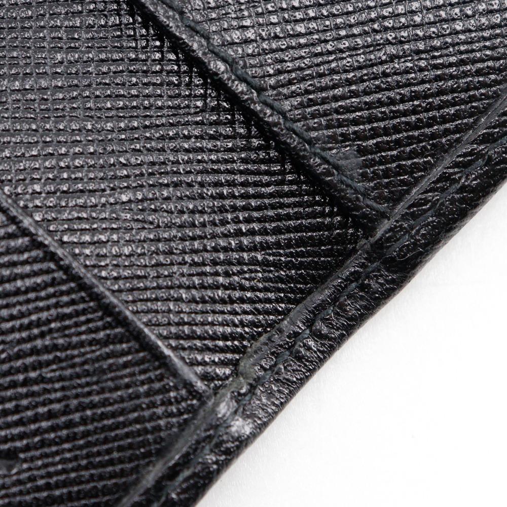 PRADA Safiano Key Holder  M222A 6 hooks Triangular logo black leather unisex Used