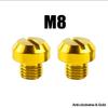 2Pcs Motorcycle M8 M10 CNC Aluminum M8 Rear View Mirror Hole Plugs Screws Rearview Mirror Anti-Rust Holder