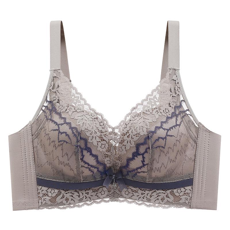 Lace Wire-Free Adjustable Push-Up Bra for Small Bust - Seamless, Breathable, Anti-Sagging Women's Underwear