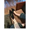 Sheepskin~ Square Buckle Leather Shoes, Soft-soled Mary Jane Shoes, Women's 1 Shallow Mouth Single Shoes, Beautiful Flat-soled Pointed Ladyshoes