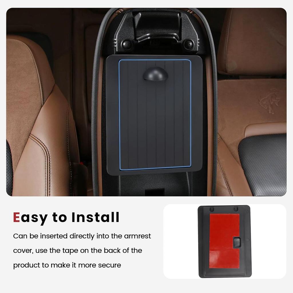 2PCS Center Console Organizer Compatible with -2026 Ford Bronco Sport/ -2026 Ford Escape Armrest Storage Tray ert Hidden Storage Box Interior