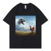 Ricorda Chi Sei Dinosauro Pollo Divertenti Magliette Moda di Strada Tendenza Maglietta Unisex Donna Casual Manica Corta Magliette