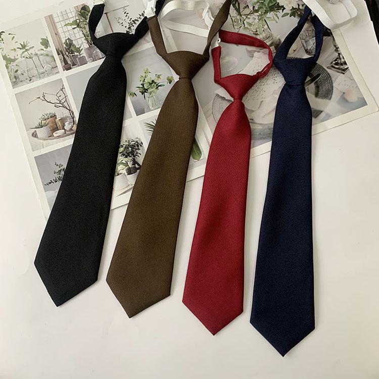 Japanische Schuluniform College-Stil JK Fliege Hemdkragen - Kaffee