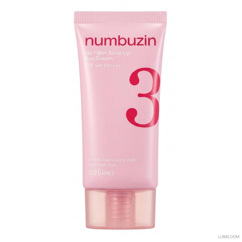 NUMBUZIN N°3 Base Porcelana-skip Tone Up Beige SPF50+ PA++++ 50ml(Versión de renovación.) (+Regalo gratis)