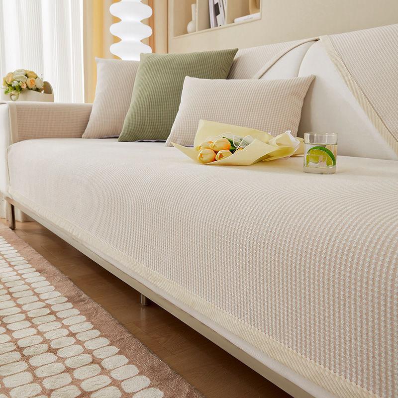 Chenille The Four Seasons Universal-Sofabezug, Handtuch, einfarbig, Wohnzimmer-Sofakissen, rutschfest, Sofakissen, Rückenlehnenbezug