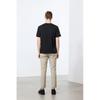 FORTEI Men's 7A Antibacterial Silk Blend Piqué Round Neck T-Shirt