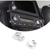 PIUGILH Air Conditioner Volume Tune Knob Cover Fit for Corvette C6 2007-2013 Interior Accessories,Aluminum Center Console AC Switch Knob Cover,3PCS