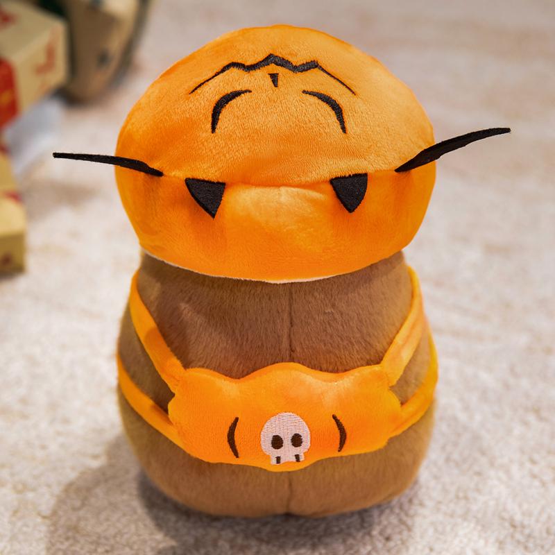 Süßer Kürbishut Capybara Puppe Stofftier Dickes Plüschtier Cartoon Tier Mit Fledermaus Süße Halloween Puppe Geburtstagsgeschenke 20cm