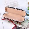 Floral Hard Shell Glasses Case Floral Printed Portable Eyeglasses Case Cloth Retro Eyewear Protector Daily Use