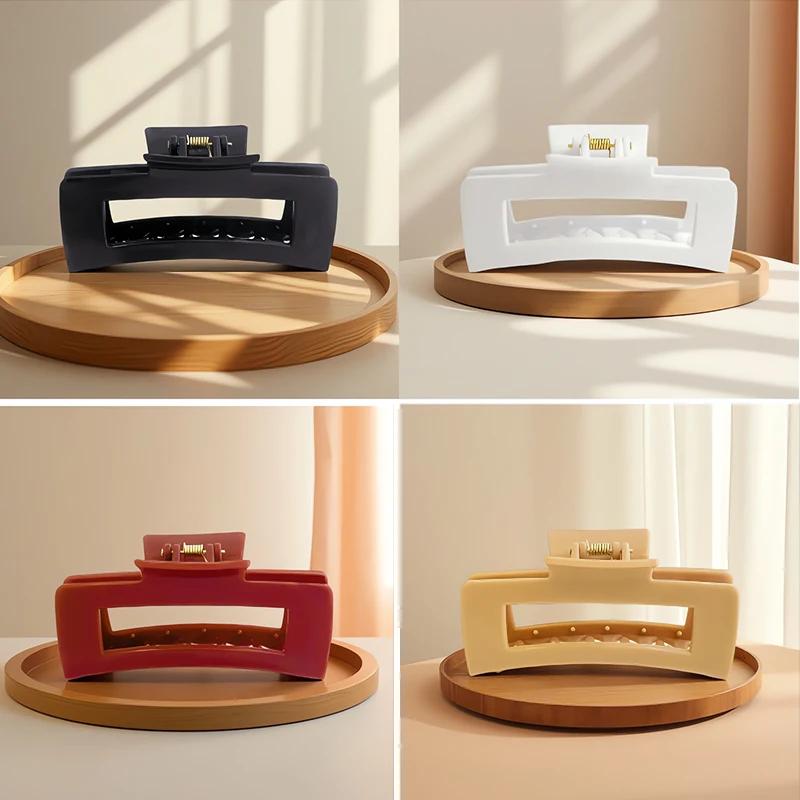 1/2/4 Pcs Soft Silicone Shark Hair Clips for Women Protective Elastic Hair Clip Back Head Durable Flexible Unsnappable Claw Clip