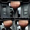 3PCS Peach Wood Grain Water Cup Holder Stripe Trim And Gear Lever Shift Knob Cover Trim Fit For Honda CR-V 2017-2019