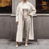 Women's Long Coat - Warm Winter Quilted Jacket Full Length Zip Up Down Coat Thickened Puffy With Hood
