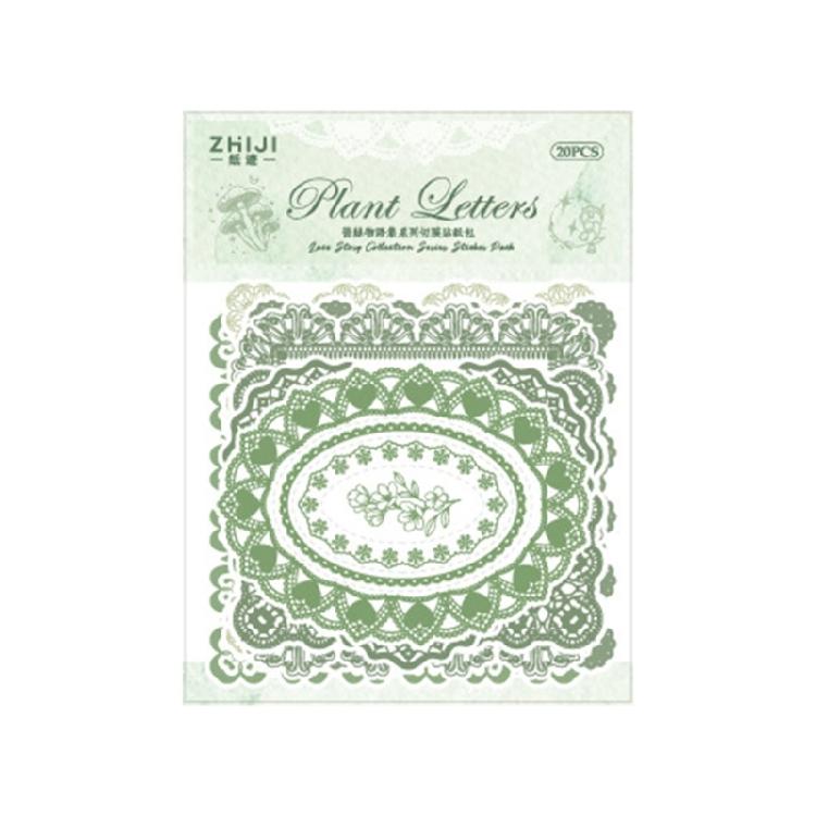 20 Sheets Landscape Sticker Stationery Sticker Scrapbook Sticker Decorative Sticker for Photocards Journal Decoration