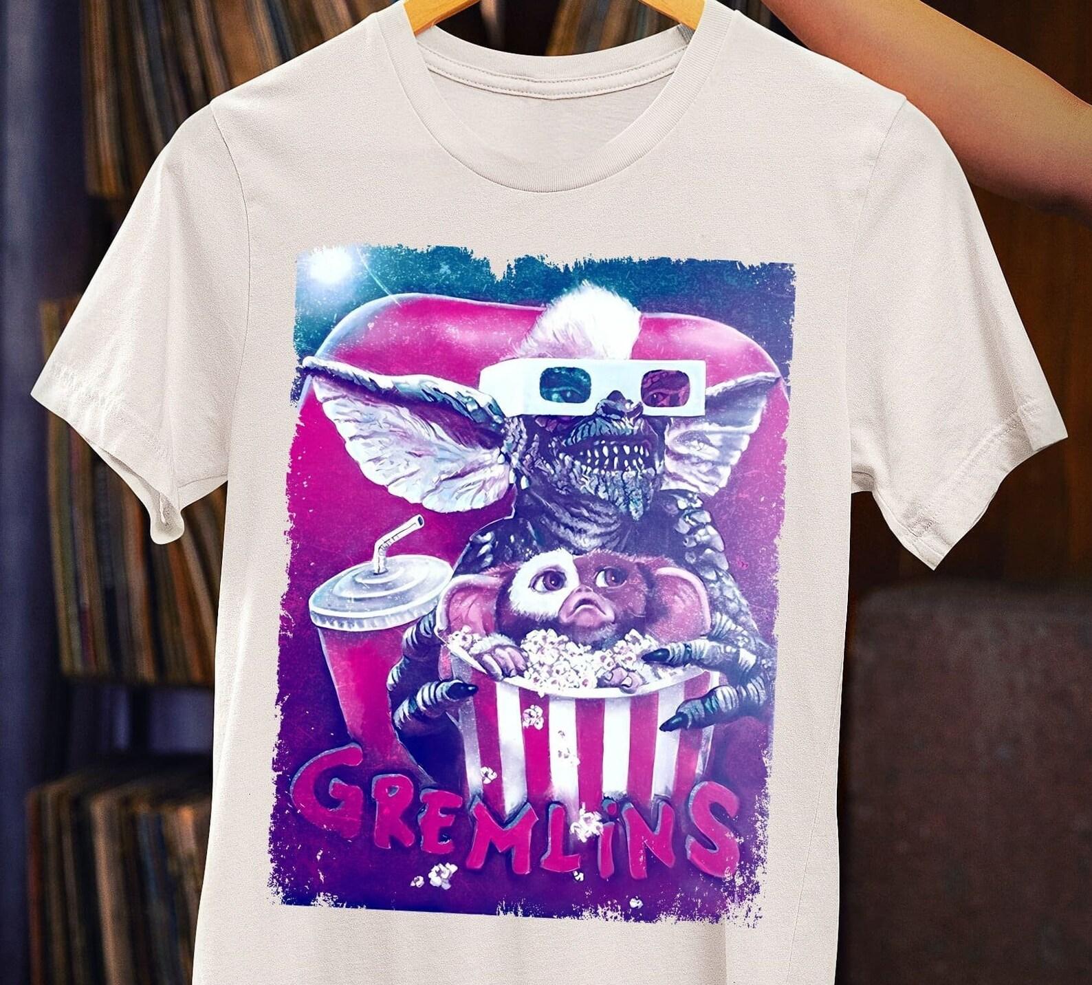 Gremlins Movie T-Shirt – Gizmo & Mogwai, 80s Horror-Comedy XL