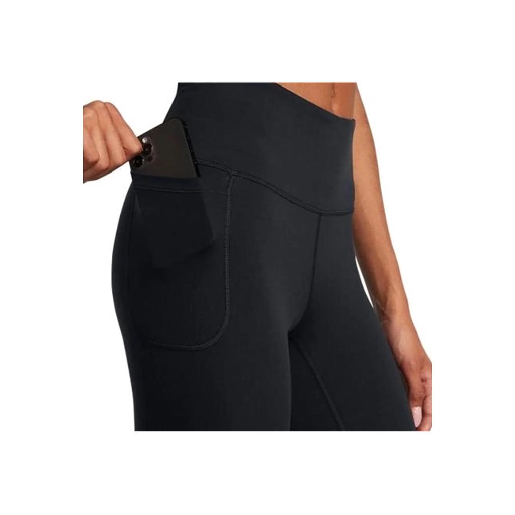 Under Armour Comfortable High-Waisted Nine-Point Sports Pants Women Bottoms Black 1388647-001