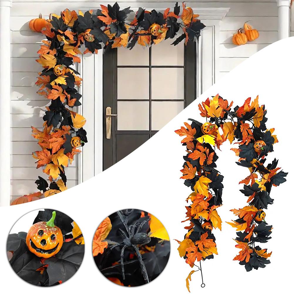 Spookys Autumn Garland For Mantel Spookys Window Hanging Ornaments For Party Decoration
