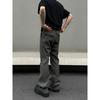 Pantalones casuales holgados para hombre, nuevos pantalones rectos acampanados para primavera y verano.