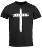 Men's T-Shirt Print Shirt Print Cross Faith Faith Trend Motif-