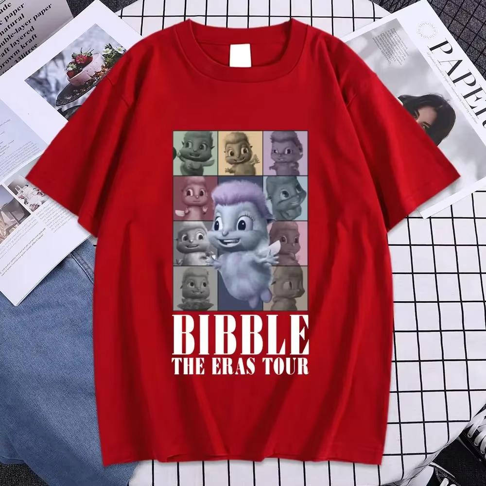 Maglietta carina Bibble The Eras Tour Uomo Donna Estetica Magliette di alta qualità Estiva Oversize Manica corta Magliette Streetwear