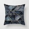 Simple Abstract Geometric Art Peach Leather Velvet Pillow, Fashionable and Comfortable Home Sofa Waist Cushion Pillow Cover