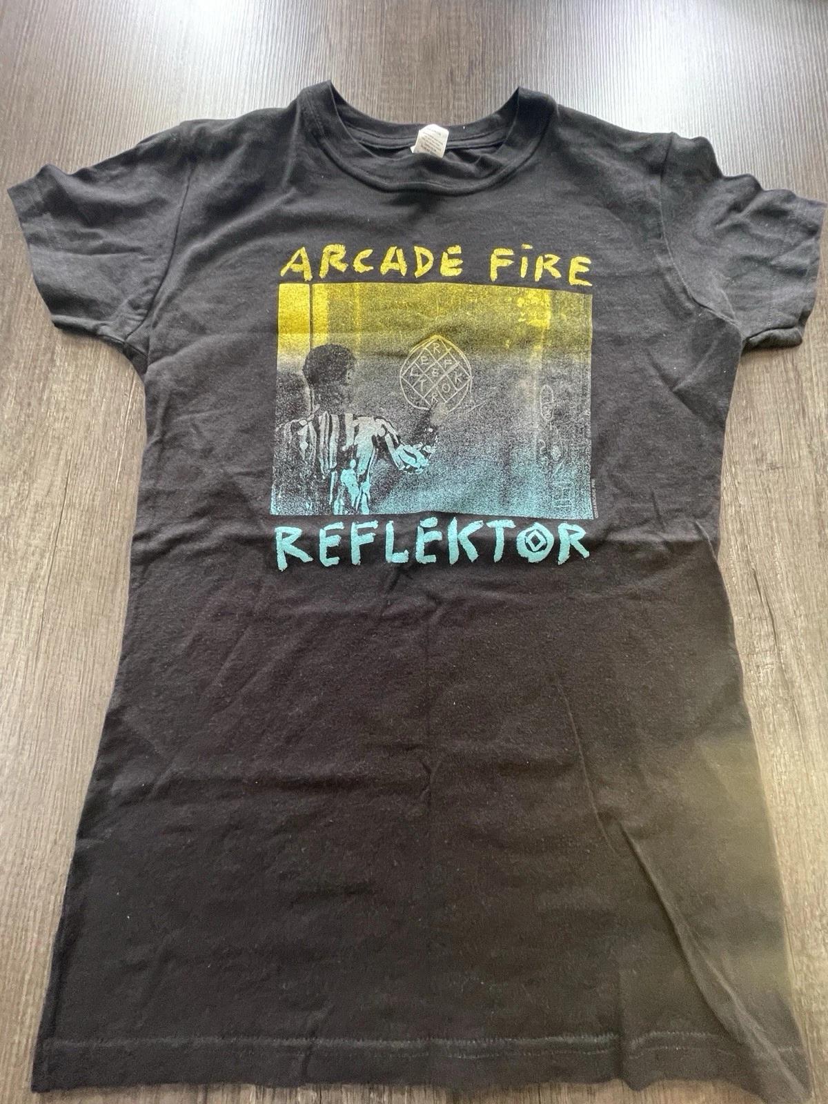Arcade Fire Reflektor Girls Junior Fitting T-Shirt Size: Small 2XL