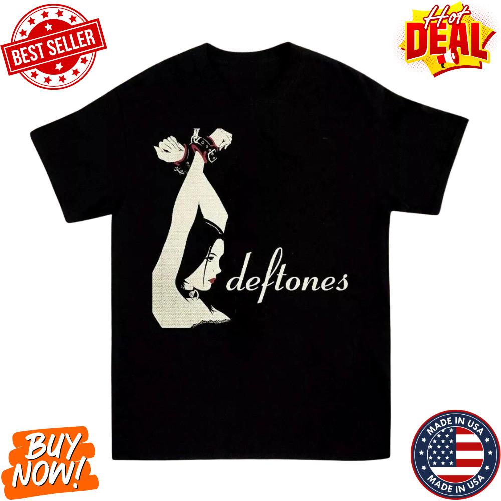 Распродажа Распродажа Распродажа! Унисекс Черная Футболка в Стиле Deftones S-5XL Быстрая Доставка Унисекс Футболка S