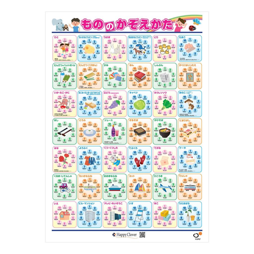 Happy Clover Bath Preschool Counting Entrance Exam Preparation Learn B2 Made in Safe and Secure Bath Elementary School Entrance Exam Can be Sticked in