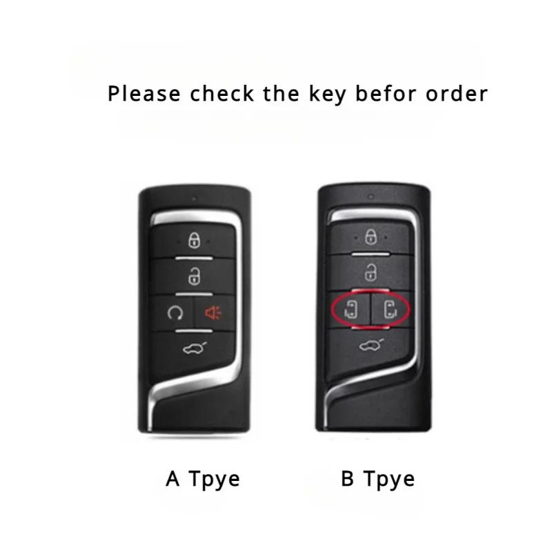 for GAC Trumpchi GS7 GS8 GM8 GS5 GA6 GM6 Remote Car Key Case Cover Leather Skin Protective Shell Holder Set Keychain Accessories