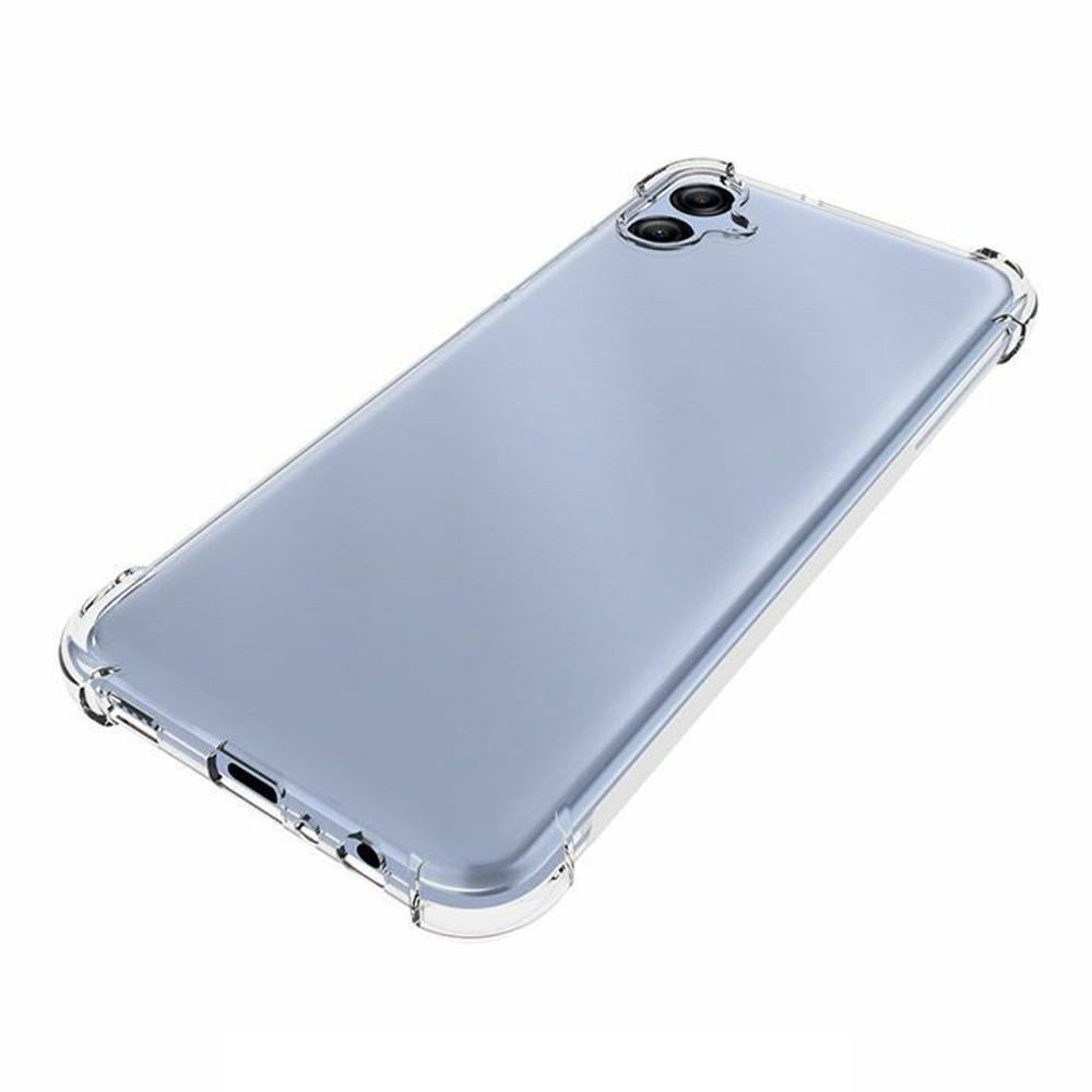 Handy-Rückseite für Samsung Galaxy A04e 4G/F04 4G/M04 4G, Superklare Weiche TPU-Handyhülle Rutschfeste Handyhülle