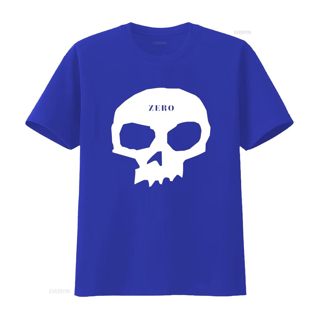 Zero Skateboards T Shirt Skull Logo 90s Style Vintage Washed Top For Everyday Wear Fashion Stylish Designer Clothes Comfortable