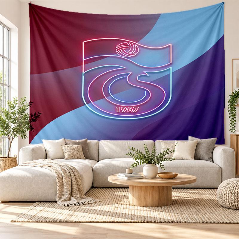 Tapiz de Pared del Trabzonspor FC, Colgante de Pared de Tela Suave, Fondo Decorativo Para Dormitorio Arte de Pared para el Hogar