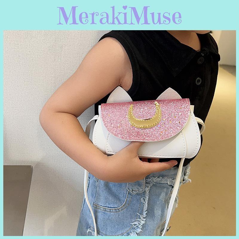 Single Ears Cat Shoulder Crossbody Bag Kids School And Daily Use Cute Accessory