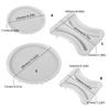 Creative Silicone Mold Elegant Round Flowerpot Tray Molds Silicone Texture Hand-Making Molds Perfect for Home Decorating