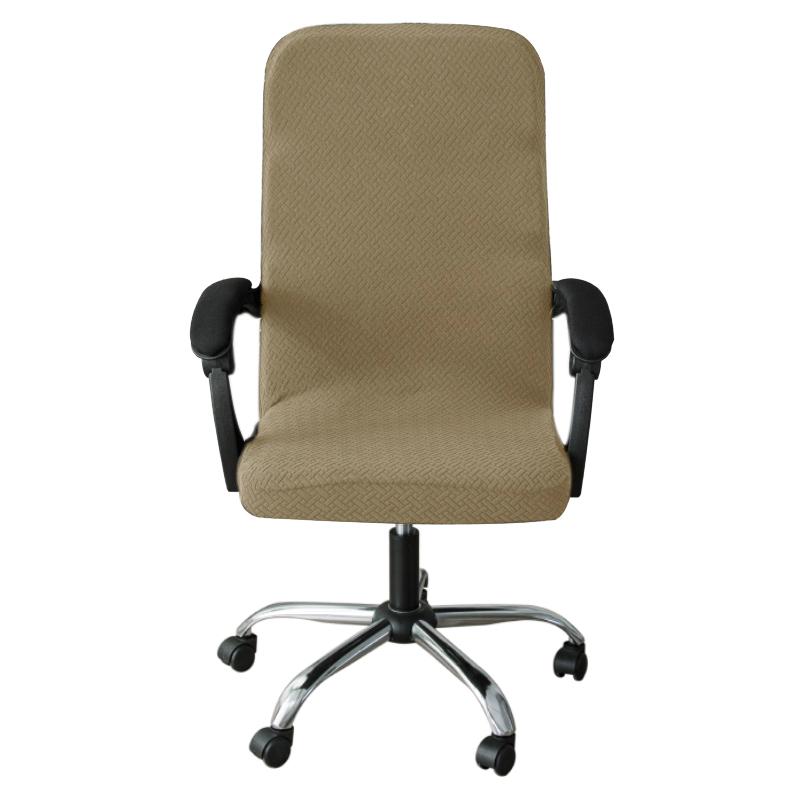 T Jacquard Office Chair Cover Computer Seat Covers Elastic Anti-slip Gaming Chair Slipcovers Washable Dustproof Chairs Case Home